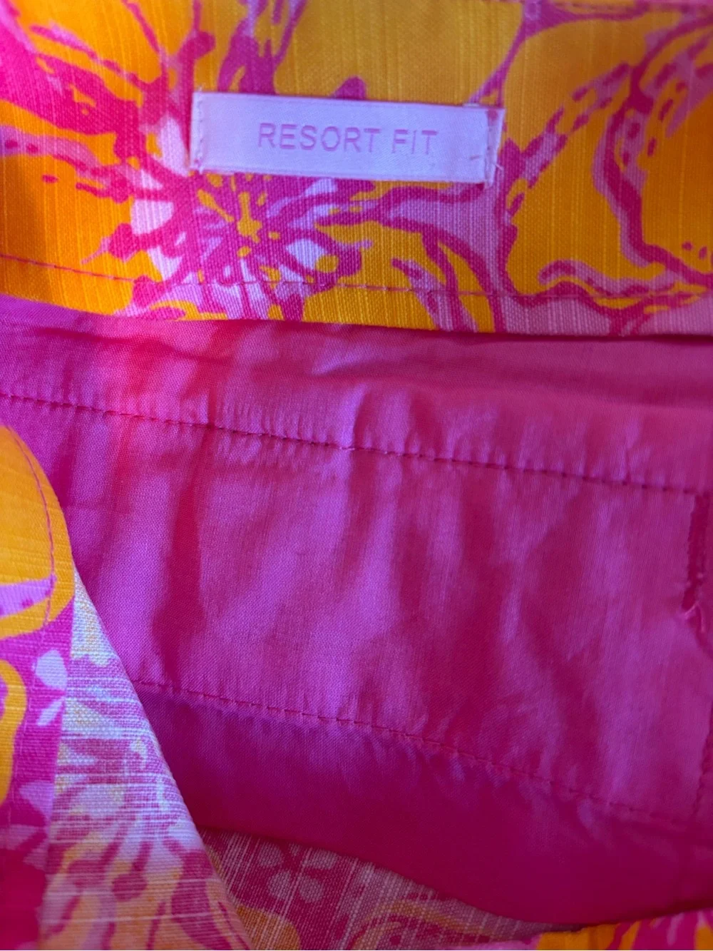 Lilly Pulitzer Pink and Orange Floral Cropped Pants